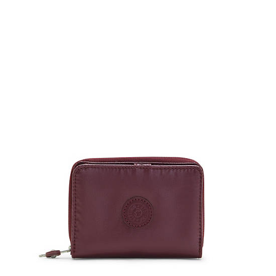 Kipling Money Love Metallic Small Plånbok Vinröda | SE 1417AH